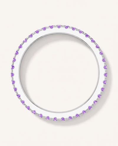 Chroma Amethyst Eternity Band