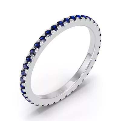 Chroma Sapphire Eternity Band