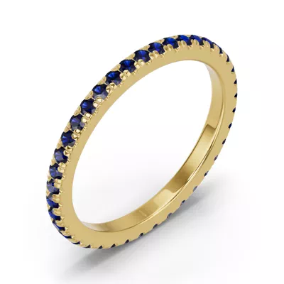 Chroma Sapphire Eternity Band
