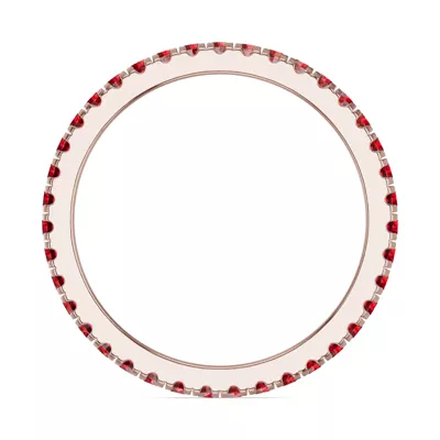 Chroma Garnet Eternity Band
