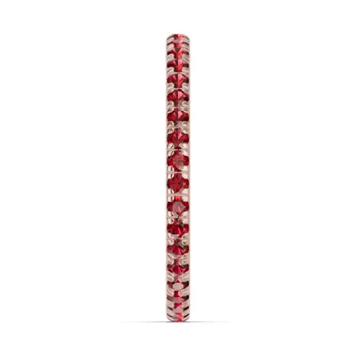 Chroma Garnet Eternity Band