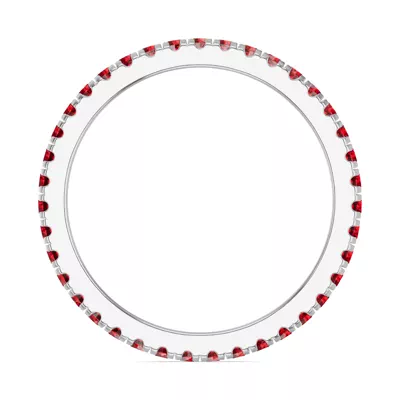 Chroma Garnet Eternity Band