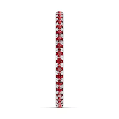 Chroma Garnet Eternity Band
