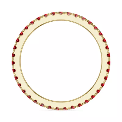 Chroma Garnet Eternity Band