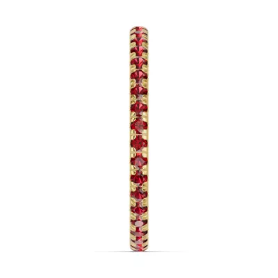 Chroma Garnet Eternity Band