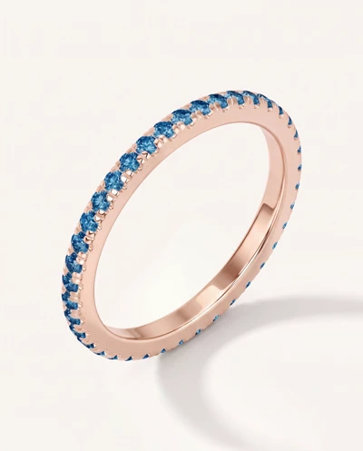 Chroma London Blue Topaz Eternity Band