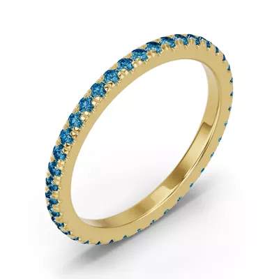Chroma London Blue Topaz Eternity Band