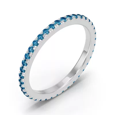 Chroma London Blue Topaz Eternity Band