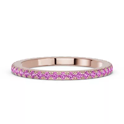 Chroma Pink Sapphire Eternity Band