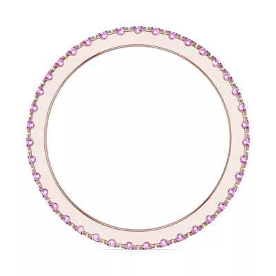 Chroma Pink Sapphire Eternity Band