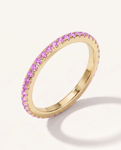Chroma Pink Sapphire Eternity Band