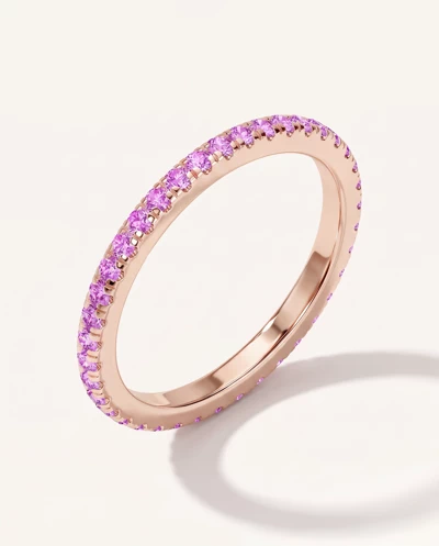 Chroma Pink Sapphire Eternity Band