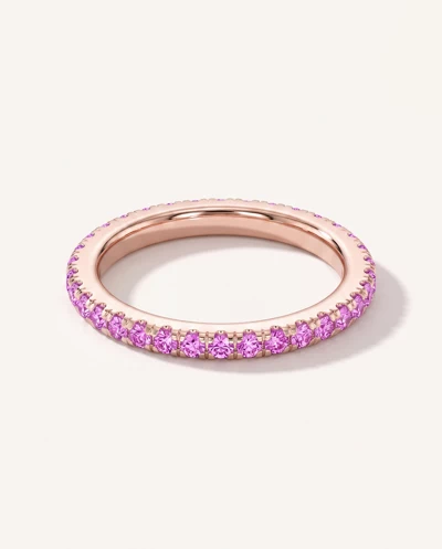 Chroma Pink Sapphire Eternity Band