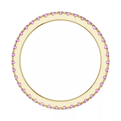 Chroma Pink Sapphire Eternity Band