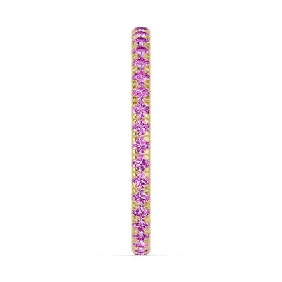 Chroma Pink Sapphire Eternity Band