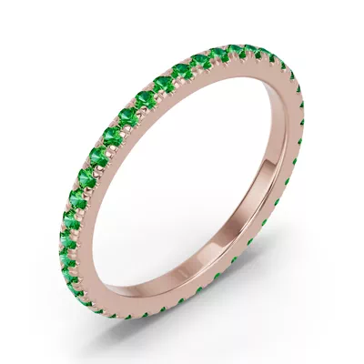 Chroma Tsavorite Eternity Band
