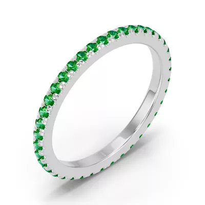 Chroma Tsavorite Eternity Band