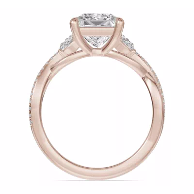 Papillon Twist Pavé Engagement Ring