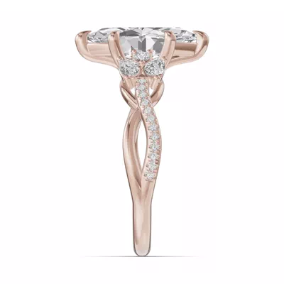 Papillon Twist Pavé Engagement Ring