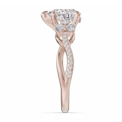 Papillon Twist Pavé Engagement Ring