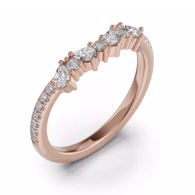 Papillon Pavé Diamond Band