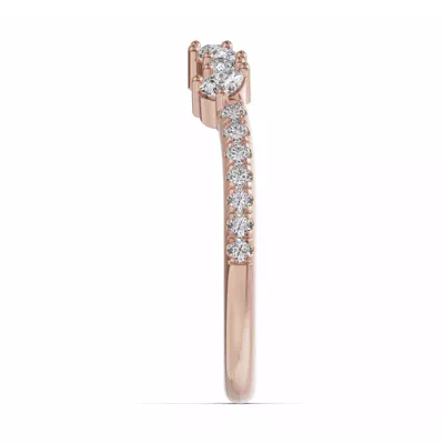 Papillon Pavé Diamond Band