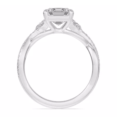 Papillon Twist Pavé Engagement Ring