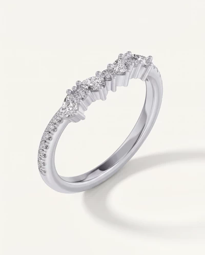 Papillon Pavé Diamond Band