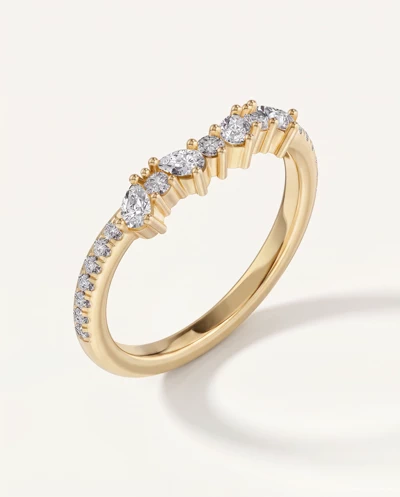 Papillon Pavé Diamond Band
