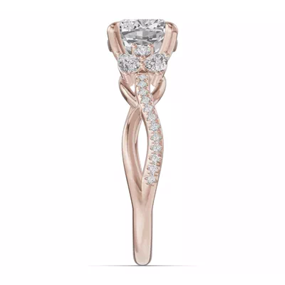 Papillon Twist Pavé Engagement Ring