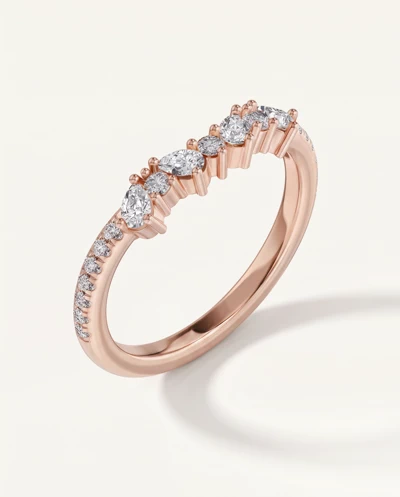 Papillon Pavé Diamond Band