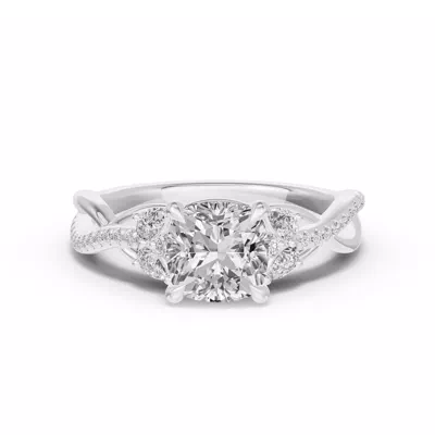 Papillon Twist Pavé Engagement Ring