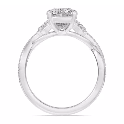 Papillon Twist Pavé Engagement Ring