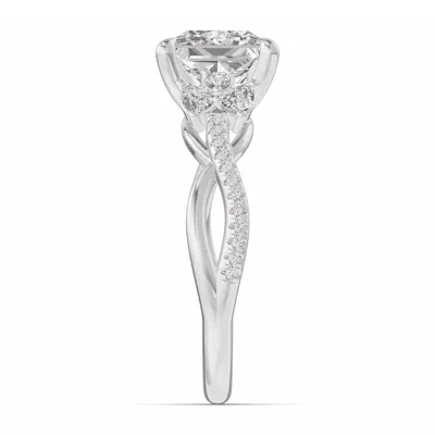 Papillon Twist Pavé Engagement Ring