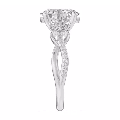 Papillon Twist Pavé Engagement Ring