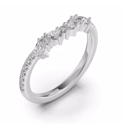 Papillon Pavé Diamond Band