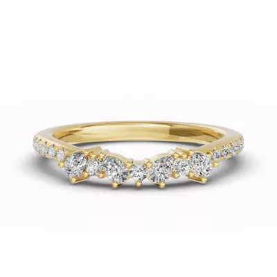 Papillon Pavé Diamond Band