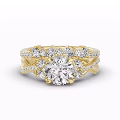 Papillon Pavé Diamond Band