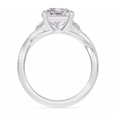 Papillon Twist Pavé Engagement Ring