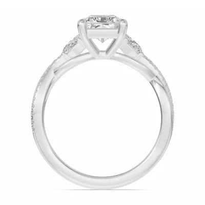 Papillon Twist Pavé Engagement Ring