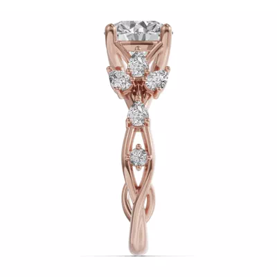 Botanical Twist Engagement Ring