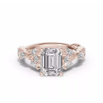 Botanical Twist Engagement Ring