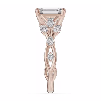 Botanical Twist Engagement Ring