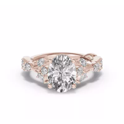 Botanical Twist Engagement Ring
