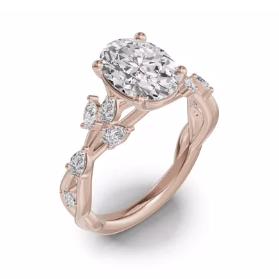 Botanical Twist Engagement Ring