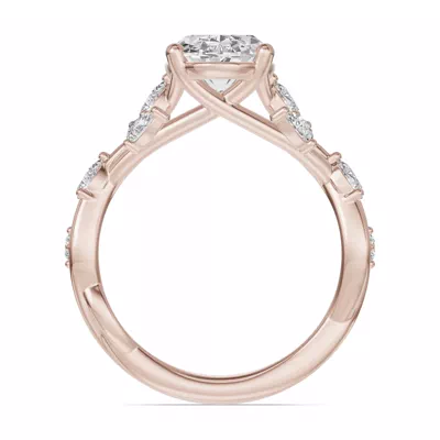 Botanical Twist Engagement Ring