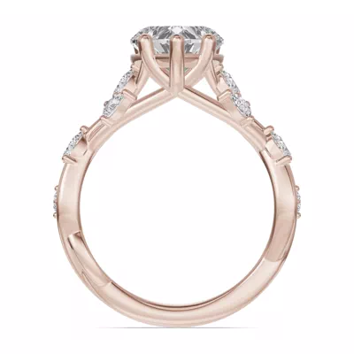 Botanical Twist Engagement Ring