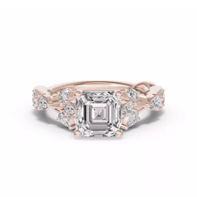 Botanical Twist Engagement Ring