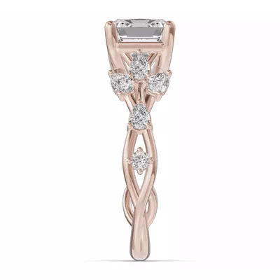 Botanical Twist Engagement Ring
