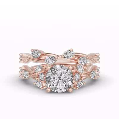 Botanical Twist Diamond Band